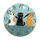 thumbnail image 2 of Reloj De Pared Divertido Con Diseño De Gato, Reloj De Pared Rústico Y Silencioso Para Interior, Dormitorio, Sala De Estar, Estilo C, 2 of 5