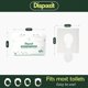 thumbnail image 3 of Cubiertas desechables para asiento de inodoro DISPOZIT, 1250 uds, aptas para descarga, 3 of 8