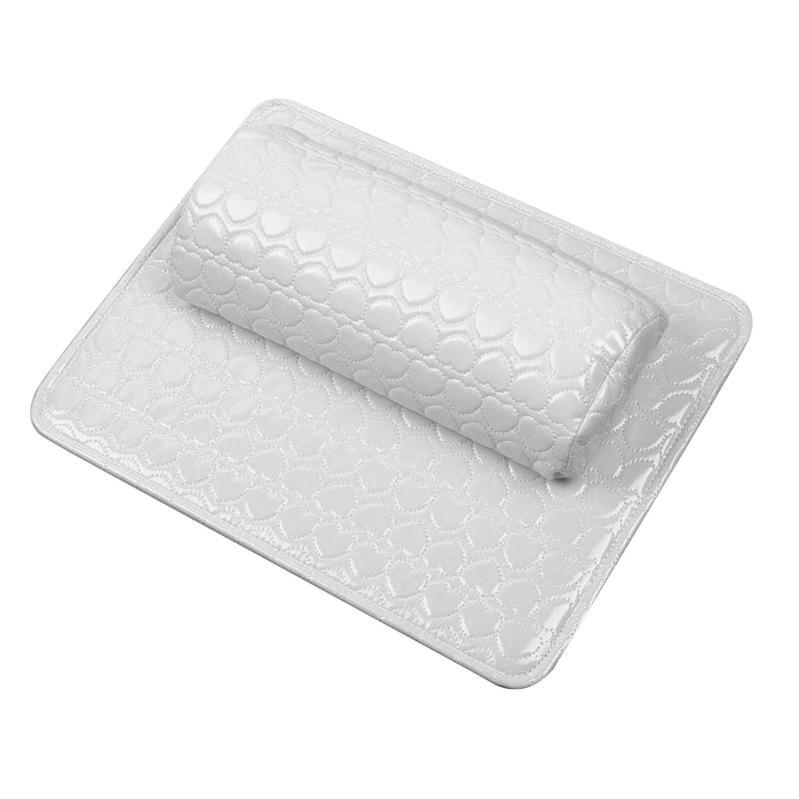 Magideal - Juego De Cojines De Almohada Para Decoración De Uñas, Accesorios Para Decoración De Uñas, Cojín Lavable Para Uñas, Alfombrilla De Manicura , Blanco