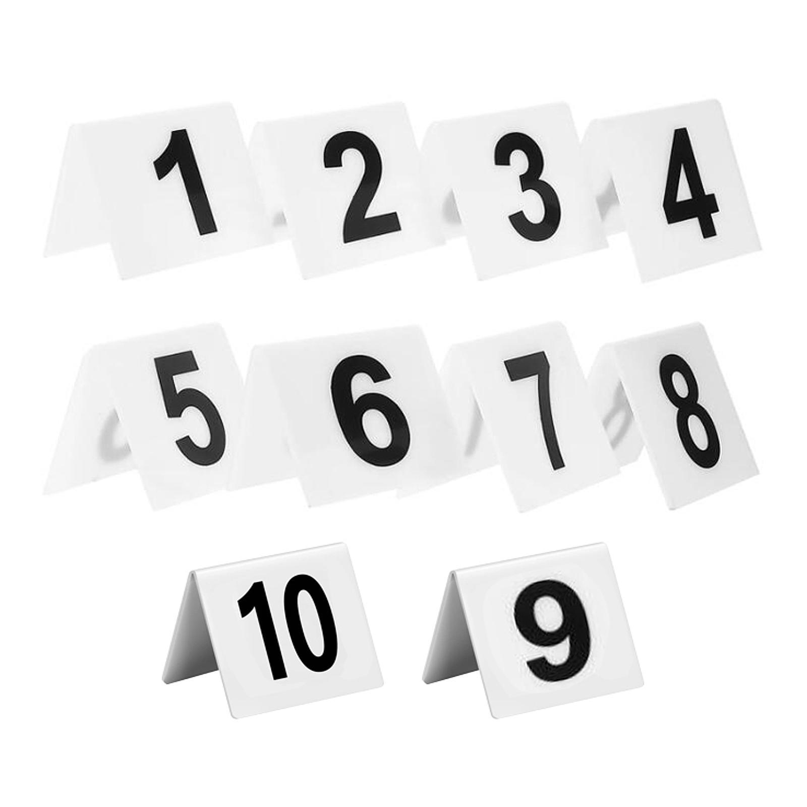 Bothyi - 10 Números De Mesa Acrílicos Para Fiestas, Bodas Y Restaurantes.