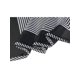 thumbnail image 4 of INSPIRA CHIC 70cm Mujeres Pañuelos Cuadrados con Estampado de Rayas Pañuelo de Cuello Pañuelo para el Cuello Diadema 27.56*27.56'' Blanco y Negro, 4 of 5
