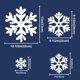 thumbnail image 3 of Adhesiones navideñas con forma de copo de nieve, 8 láminas, 3 of 7