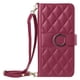 thumbnail image 1 of Funda tipo billetera FOXDOCK para iPhone 12 – Tapa abatible con correa para mujer, 1 of 5