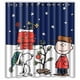 thumbnail image 1 of Cortina de ducha navideña de Snoopy con ganchos, tamaño 60 x 72 pulgadas, 1 of 3