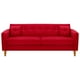 thumbnail image 1 of Sofa New Retro 3CG Felpa 04 Rojo, 1 of 6