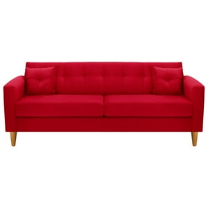 Bodevir - Sofa New Retro 3Cg Felpa 04 Rojo