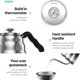 thumbnail image 4 of Set de cafetera MITBAK Pour Over con molinillo de 1,2 L, 600 ml, 4 of 7