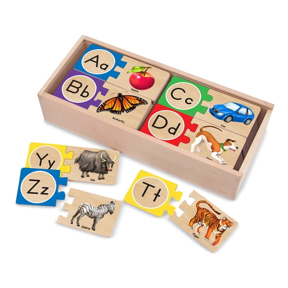 Puzzle Melissa & Doug con alfabeto autocorregible 52 piezas