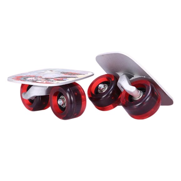 Roller Road Drift Skates Plate Outdoor Split Skateboard Rojo Negro Ruedas
