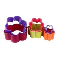 Genérico - 6 Molde De Galleta Cortapastas Molde Galleta Flor Colores