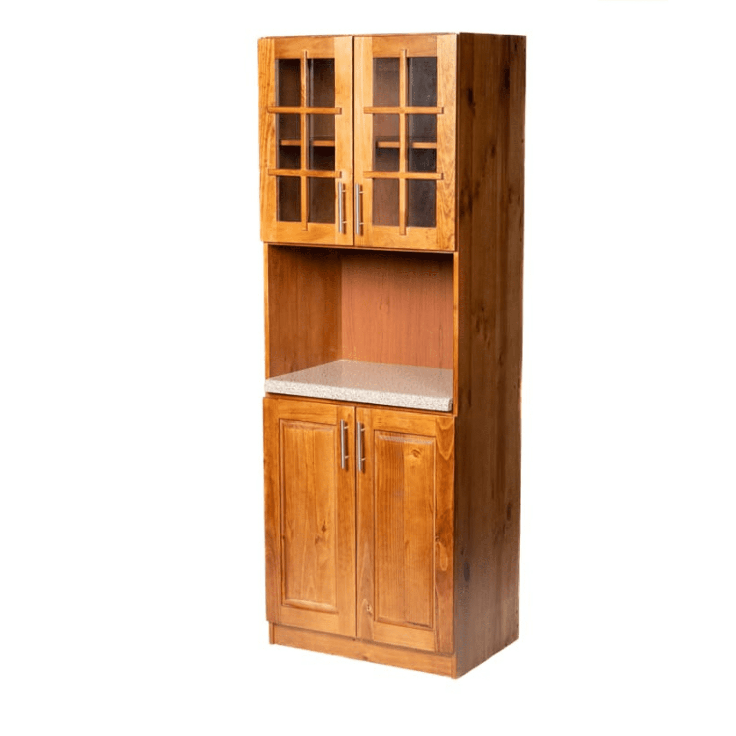 Muebles Insignes - Mueble De Cocina Para Microonda Berlin Madera Nogal