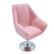 thumbnail image 5 of Sillón De Casa De Mu?ecas Silla De Flocado A Escala 1:12 Muebles De Sala De Estar Rosa, 5 of 5