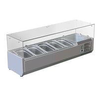 Vitrina Preparación Refrigerada Sobremesa 140 Cm Norkalt