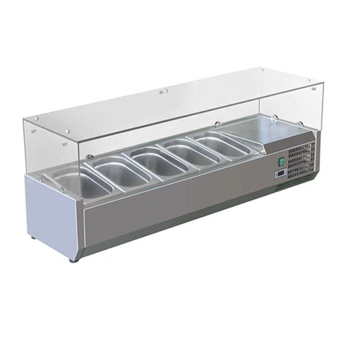 Vitrina Preparación Refrigerada Sobremesa 140 Cm Norkalt