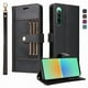 thumbnail image 3 of FOXDOCK Funda tipo Cartera para Sony Xperia 10 IV – Cubierta de Cuero PU con Múltiples Ranuras, Bolsillo para Efectivo y Correa de Muñeca, 3 of 6
