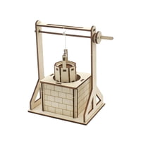 Magideal - Kits Educativos De Construcción De Pozos De Agua, Herramientas De Enseñanza De Madera Diy, Rompecabezas 3D, Juguete De Construcción, Proyecto De Vásta