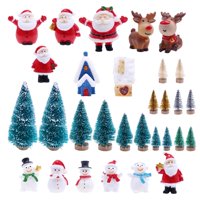 Bothyi - Juego De Accesorios Navideños Para Casa De Muñecas 1/12, Miniárbol De Navidad, Muñeco De Nieve