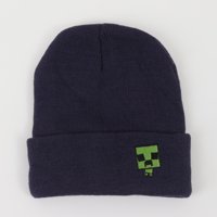 Gorro Escolar Niño Pin Azul Marino Minecraft