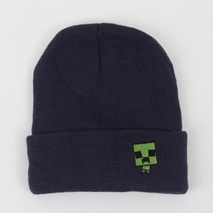 Gorro Escolar Niño Pin Azul Marino Minecraft