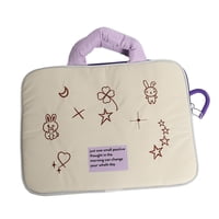 Magideal - Bolsa Para Ordenador Portátil Para Mujer, Bolsa Para Ordenador Portátil Y Tableta, Estuche De Transporte Grueso Para Ordenador, Bolsa Para Tableta, , Beige, 16 Pulgadas