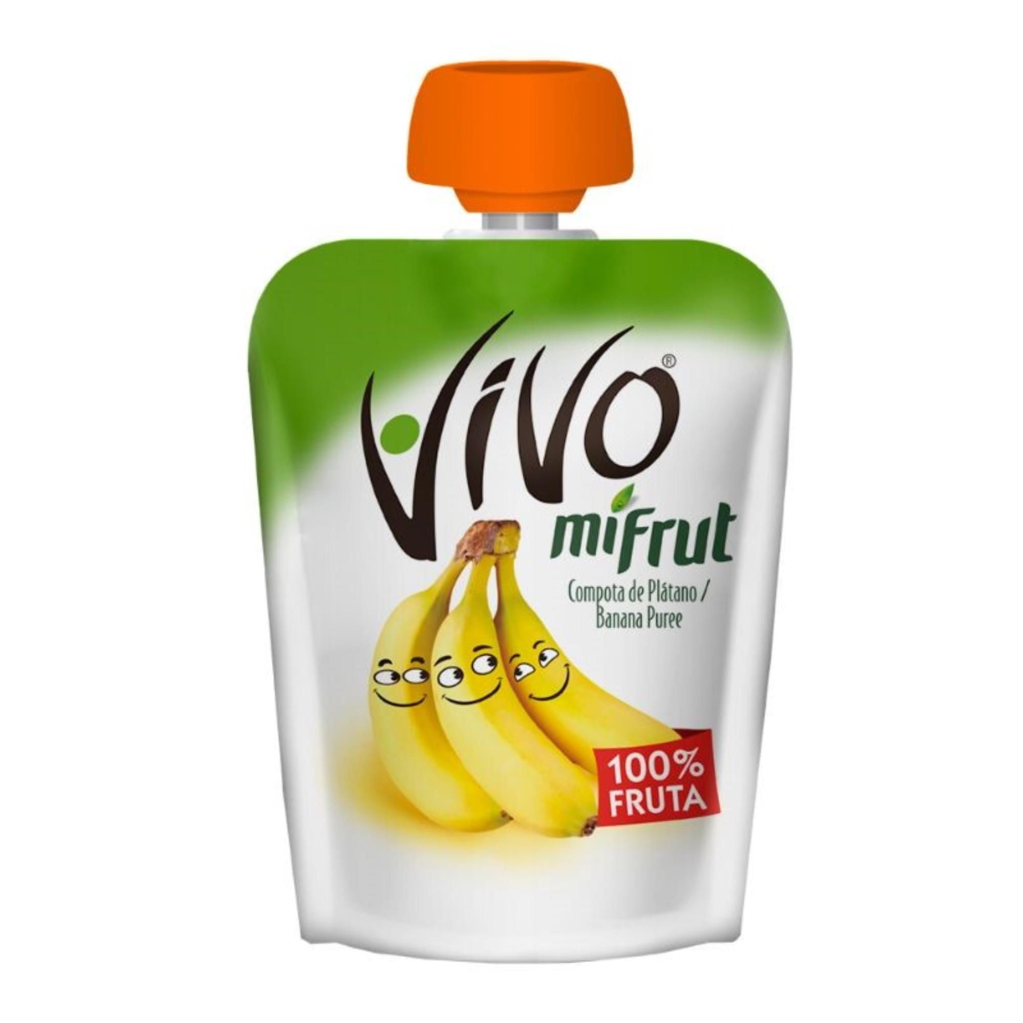 Compota Mifrut Plátano 90 g Vivo