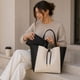 thumbnail image 3 of Cartera Blanco Con Negro 55x30x15, 3 of 3