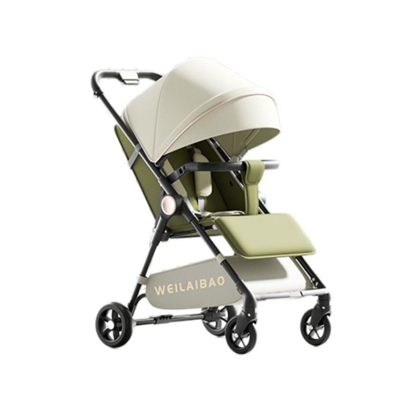 Babyluna - Coche De Paseo Liviano Plegable Y Ajustable Para Bebe Verde