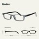 thumbnail image 2 of OPULIZE TED Gafas de Lectura para Mujer y Hombre, Montura Ligera, Rectangular Estrecha, Acabado Mate Transparente Gris, Bisagras de Resorte, +2.00 (Paquete de 2), 2 of 7