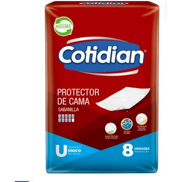 Sabanillas Cotidian Gel Súper Absorvente 8 Unid X 4 Paquetes