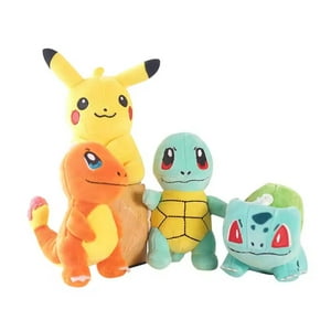 Total E-Commerce - Juguete Pack 6 Peluches Llaveros Pokemon 13Cm Infantil