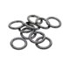 thumbnail image 4 of 10 unids 28mm Ronda Spring Snap Hooks mosquetón llavero llavero llavero gris hierro, 4 of 5