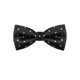 thumbnail image 1 of INSPIRE CHIC Corbatas de Lazo de Lunares para Hombres Pre-Anudadas para Bodas y Negocios Negro, 1 of 5