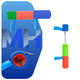 thumbnail image 4 of Pistola Lanzador De Agua Bazooka Con Mango Radost, 4 of 6