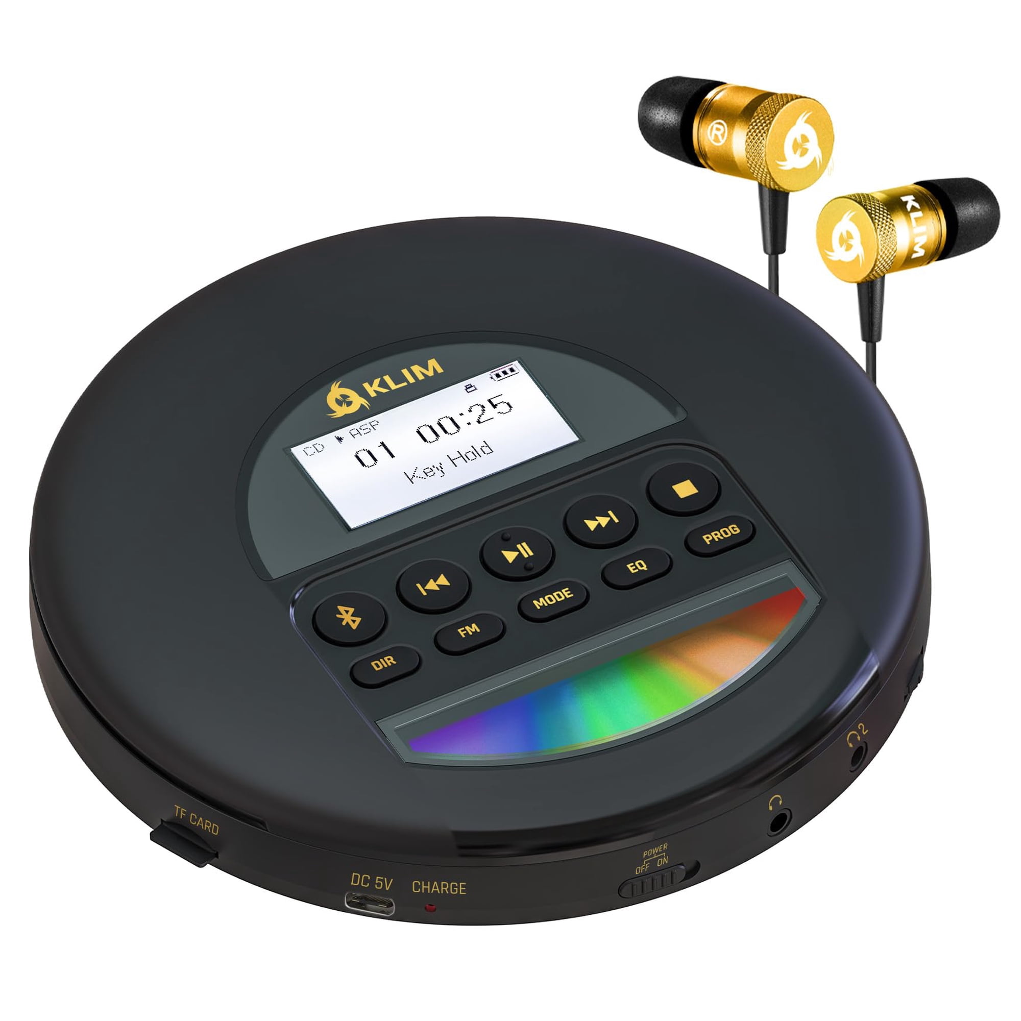 Reproductor De Cd Portátil Klim Nomad Con Batería De Larga Duración