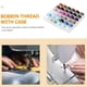 thumbnail image 2 of Caja de bobina transparente de 36 rejillas con bobina de hilo con color fijo, color brillante, color frío, caja de hilo de coser de 36 colores., 2 of 5