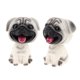 thumbnail image 5 of Resina Bobble Head Dog Figurilla Juguete Home Car Dashboard Decor Pug, 5 of 5