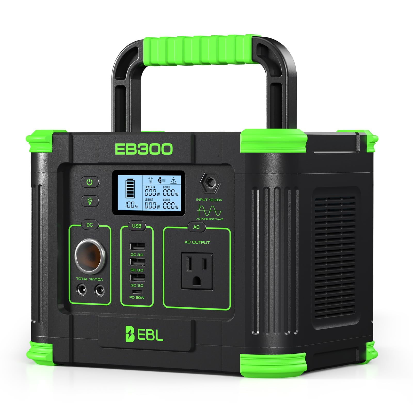 Central Eléctrica Portátil Ebl Eb300 288.6wh 330w Generador Solar