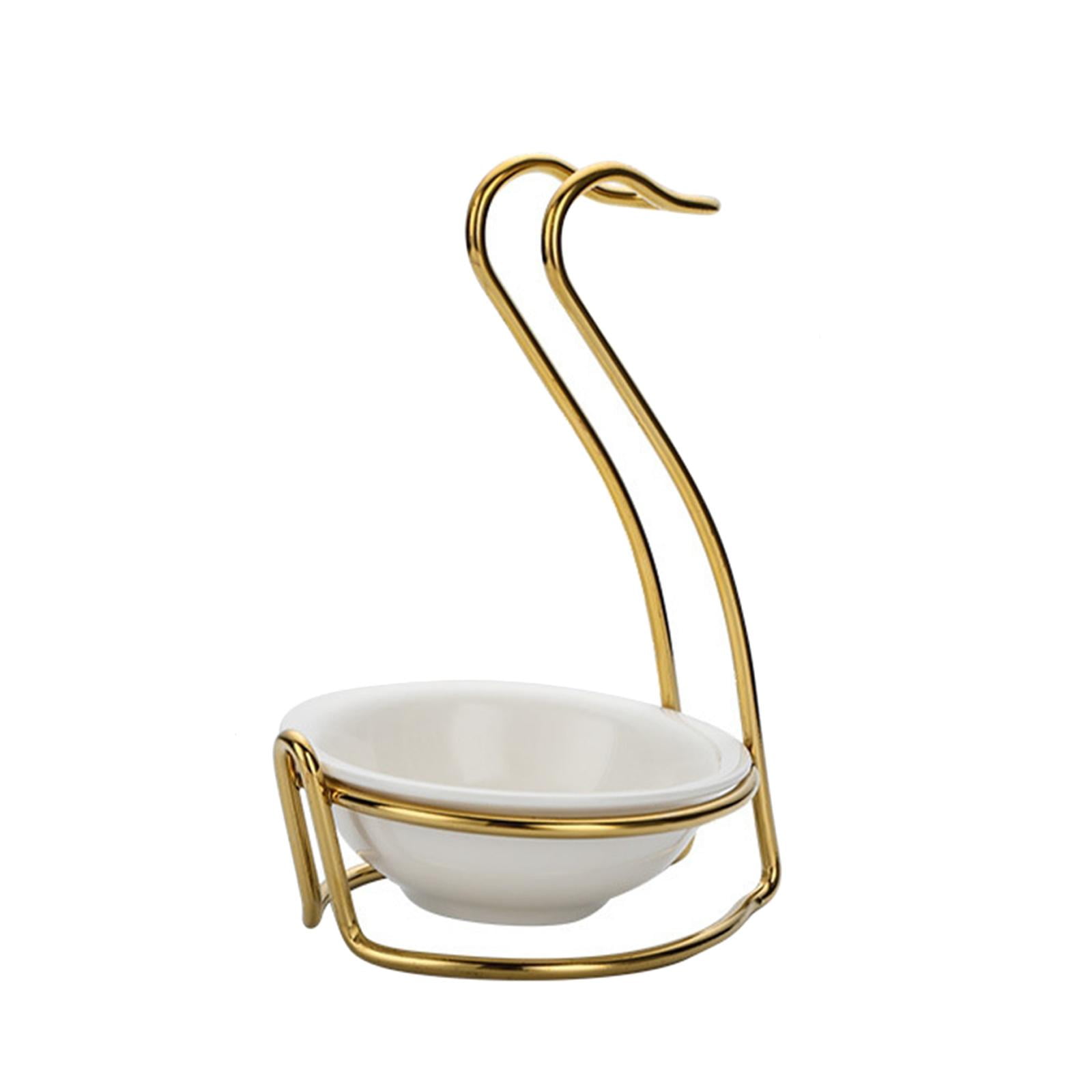Magideal - Soporte Para Cuchara, Soporte Vertical Para Cucharón, Ayudante De Cocina, Batidor, Espumadera, Soporte Para Cucharón De Sopa Para Cocina, Restaurante, Forma De Cisne