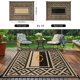 thumbnail image 3 of Alfombra Kalafun 244 x 305 cm Rayas Negro y Marrón para Exterior, 3 of 7