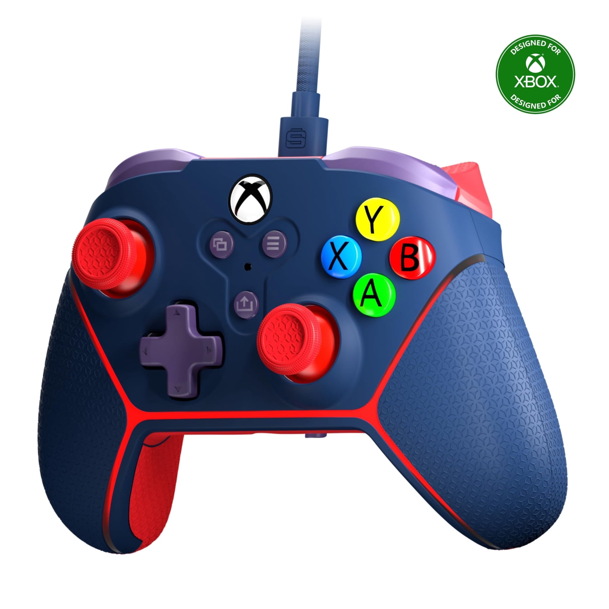 Controlador Surge Microwatt Junior Cableado Azul Xbox