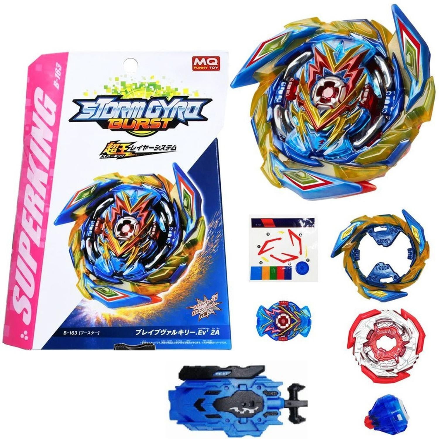 Beyblade - Stormgyro Booster Valkyrie Ev 2a B-163 Lazador Cuerda Azul
