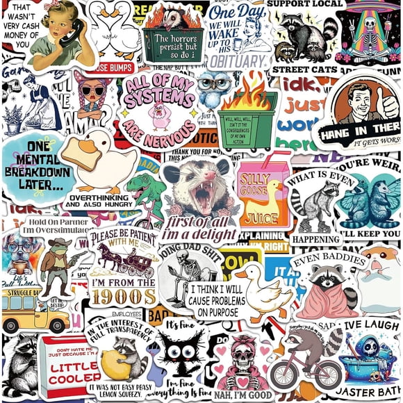 Stickers Oomloid 300 unidades de vinilo impermeable