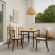 thumbnail image 3 of Silla de Restaurant o Terraza Comedor Hoffman Enrejada - Negra, 3 of 7