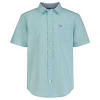 Camisa Tommy Hilfiger De Manga Corta Para Niños De 10 A 12 Años, Punta A Punta