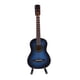 thumbnail image 2 of Casa De Muñecas Hecha A Mano Instrumento Musical Modelo De Guitarra De Madera Escala 1/8 Azul, 2 of 5