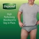thumbnail image 4 of Ropa interior para incontinencia Depend FIT-FLEX para hombre S/M 38 unidades, 4 of 5