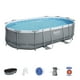 thumbnail image 5 of Piscina Estructural Power Steel Oval Frame Pool, 5 of 9