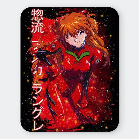Mousepad 20x24 Cm - Diseño Asuka Langley Crimson Spark
