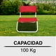 thumbnail image 5 of Silla de Descanso Plegable Rojo, 5 of 6
