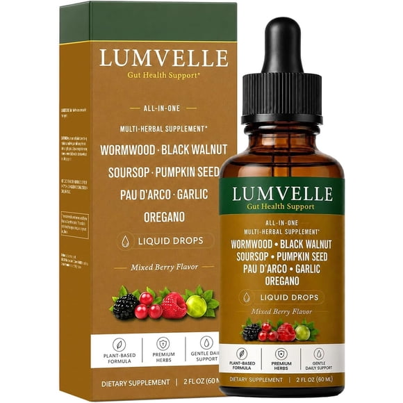 Gotas líquidas Wormwood Lumvelle 60 ml sin alcohol